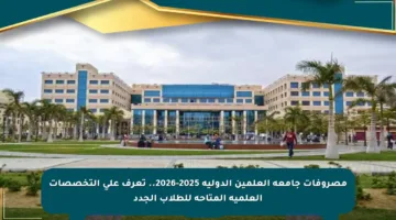 مصروفات جامعة العلمين الدولية 2025-2026.. تعرف على التخصصات العلمية المتاحة للطلاب الجدد